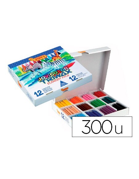 LAPICES CERA JOVICOLOR TRIWAX CAJA DE 300 UNIDADES