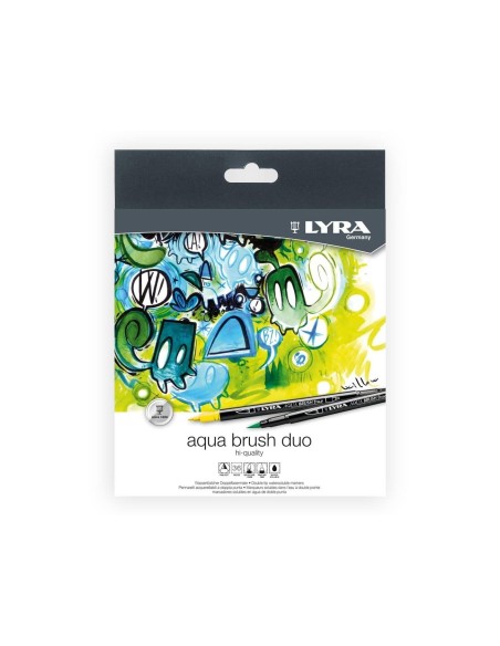 ROTULADOR LYRA AQUA BRUSH DUO CAJA 36 SURT.