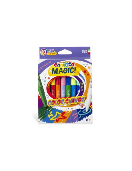 ROTULADOR CARIOCA CAMBIA TINTA MAGICA CAJA 10 UD.SURT.