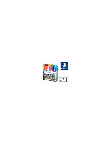 ROTULADOR STAEDTLER DOBLE FIBRA 3200  72 UD.SURT.