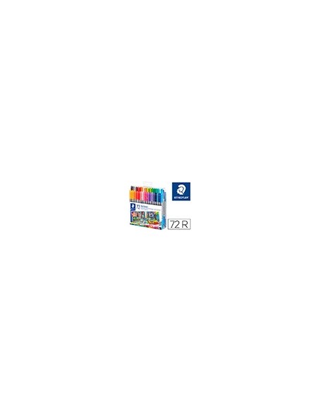 ROTULADOR STAEDTLER DOBLE FIBRA 3200  72 UD.SURT.