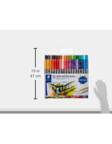 ROTULADOR STAEDTLER DOBLE FIBRA 3200  72 UD.SURT.
