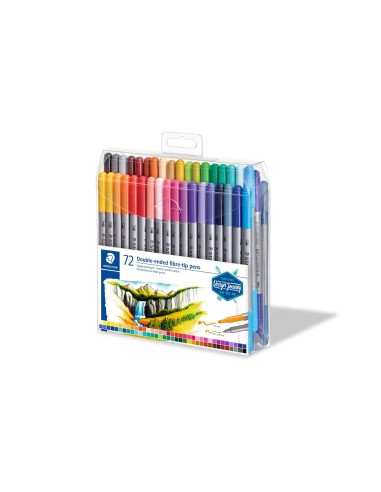ROTULADOR STAEDTLER DOBLE FIBRA 3200  72 UD.SURT.