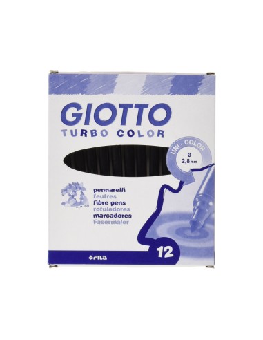 ROTULADOR GIOTTO TURBO LAVABLE BLOQUEADA UNICOLOR NG.