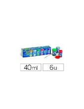TEMPERA PELIKAN GLITTER 20 ML 942/20S CAJA 6 SURT.+ PINCEL 2