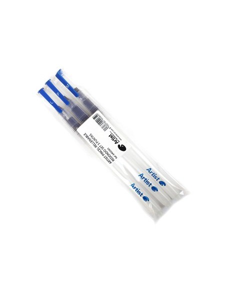 PINCEL ARTIST RELLENABLE REDONDO BLISTER 3 UNIDADES PUNTAS SURTIDAS