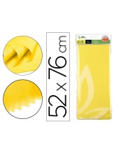 PAPEL SEDA 52X76 CMAMARILLO BOLSA 5 H.