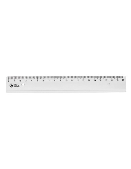 REGLA PLASTICO IRROMPIBLE TPTE.20 CM