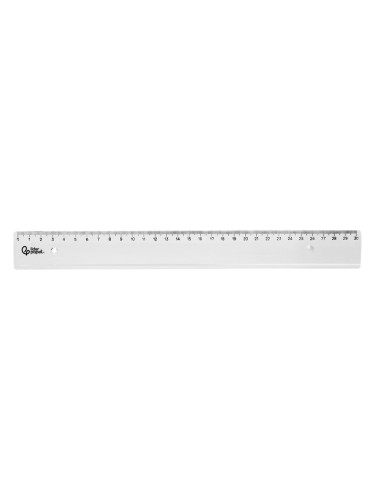 REGLA PLASTICO IRROMPIBLE TPTE.30 CM