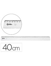 REGLA PLASTICO IRROMPIBLE TPTE.40 CM