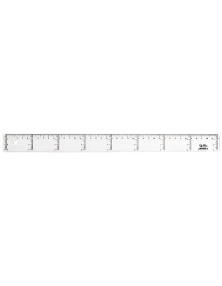 REGLA 40 CM PLASTICO CRISTAL