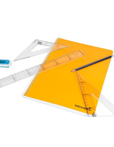 REGLA 40 CM PLASTICO CRISTAL