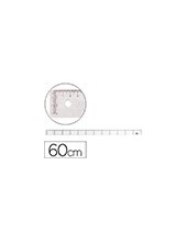 REGLA 60 CM PLASTICO CRISTAL 2