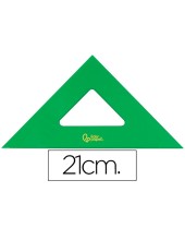 ESCUADRA 21 CM ACRILICO VERDE