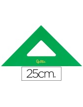 ESCUADRA 25 CM ACRILICO VERDE
