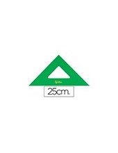 ESCUADRA 25 CM ACRILICO VERDE 2