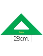 ESCUADRA 28 CM ACRILICO VERDE