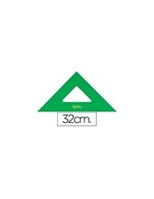 ESCUADRA 32 CM ACRILICO VERDE 2