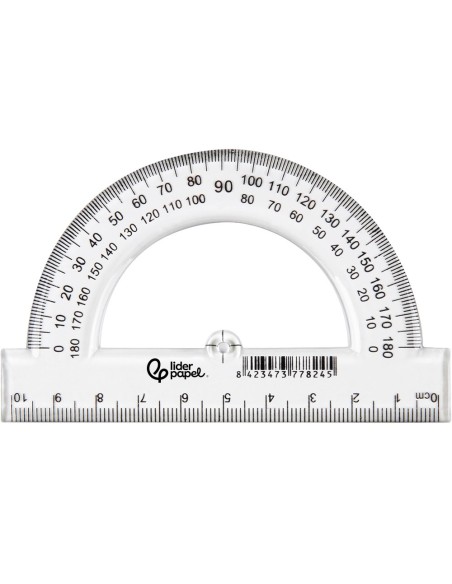 SEMICIRCULO LIDERPAPEL 10 CM PLASTICO SM02