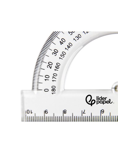 SEMICIRCULO LIDERPAPEL 10 CM PLASTICO SM02