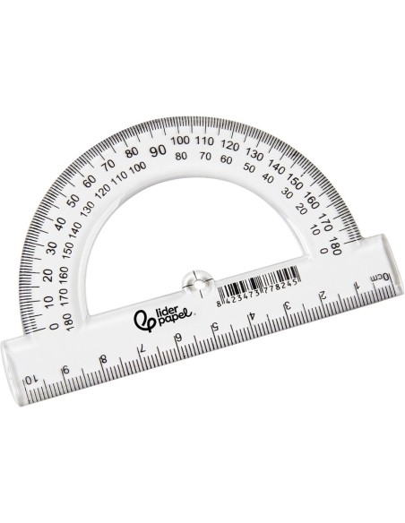 SEMICIRCULO LIDERPAPEL 10 CM PLASTICO SM02
