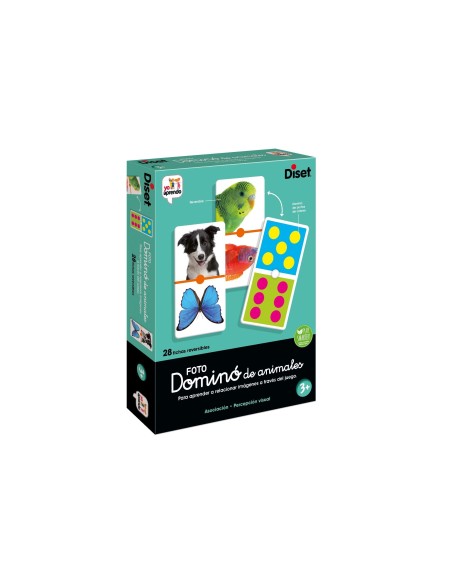 JUEGO DISET EDUCATIVO DOMINO PHOTO ANIMALS