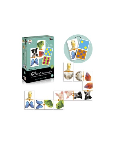 JUEGO DISET EDUCATIVO DOMINO PHOTO ANIMALS
