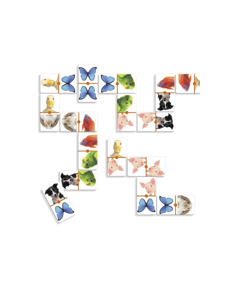 JUEGO DISET EDUCATIVO DOMINO PHOTO ANIMALS