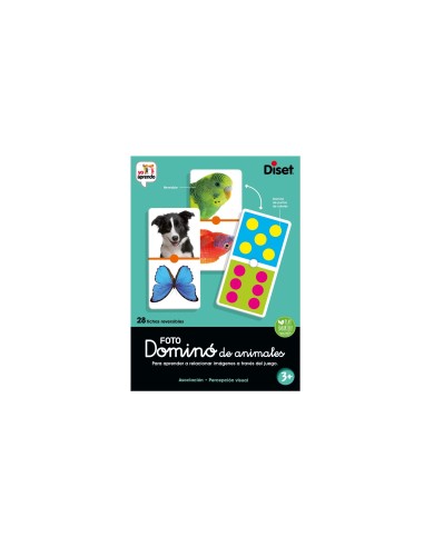 JUEGO DISET EDUCATIVO DOMINO PHOTO ANIMALS