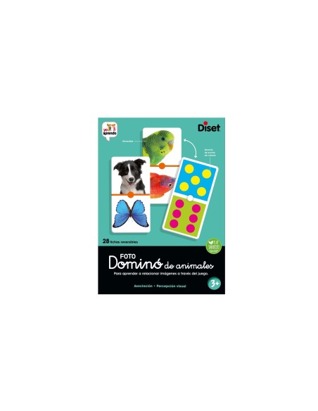 JUEGO DISET EDUCATIVO DOMINO PHOTO ANIMALS