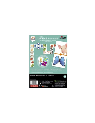 JUEGO DISET EDUCATIVO DOMINO PHOTO ANIMALS