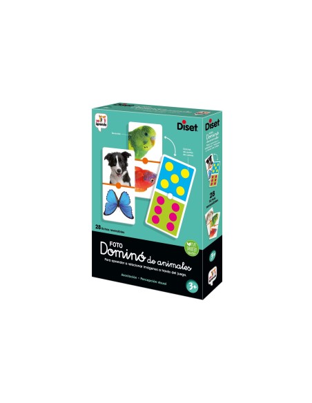 JUEGO DISET EDUCATIVO DOMINO PHOTO ANIMALS