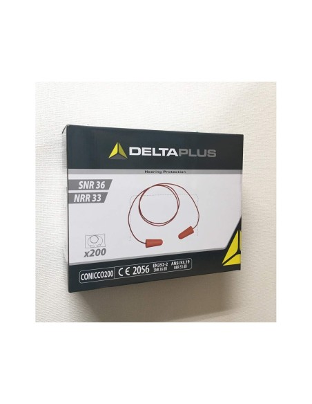 PROTECTOR AUDITIVO DELTA PLUS CONICO CORDON C.200 PARES