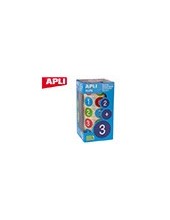 GOMETS APLI AUTOADHESIVO RED.NUMEROS 20 MM MULTICOLOR 2