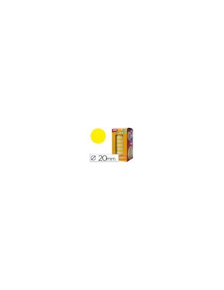 GOMETS APLI ROLLO 59H CIRCULO Ø 20 MM AMARILLO 1.770 UDS. (04859)