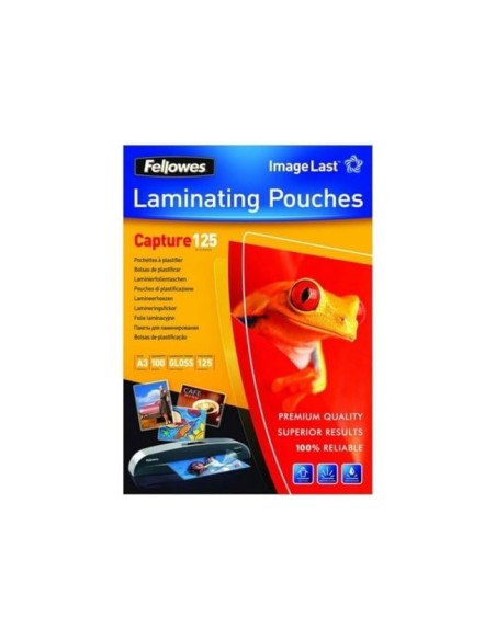 BOLSA PLASTIFICAR FELLOWES BRILLO A3 125 MICRAS PK.DE 100 UD.