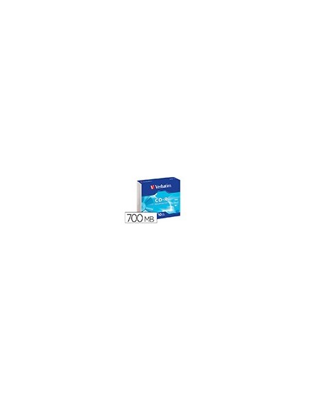 CD-ROM VERBATIM EXTRA PROTECCION 700MB 52X 80 MIN PK.DE 10 UD.