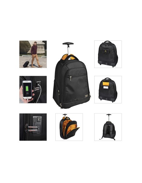 MOCHILA PORTATIL EXACOMPTA EXACTIVE 15.6" RUEDAS ASA TELESCOPICA