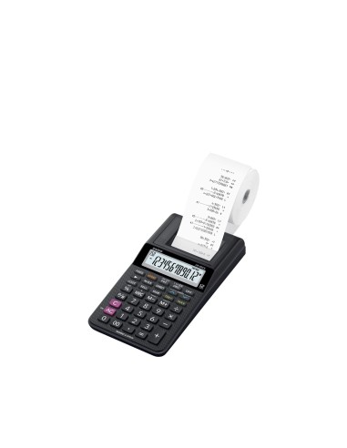 CALCULADORA CASIO IMPR PANT LC PAPEL 58MM HR-8RCE12D.AC/DC PILAS NG.
