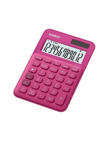 CALCULADORA CASIO MS-20UC-RD 12D.TAX +/- FUC.