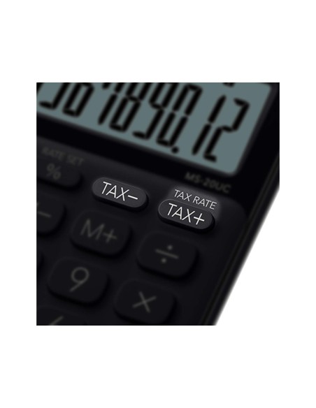 CALCULADORA CASIO MS-20UC-PK SOBREMESA 12 DIGITOS TAX +/- COLOR ROSA