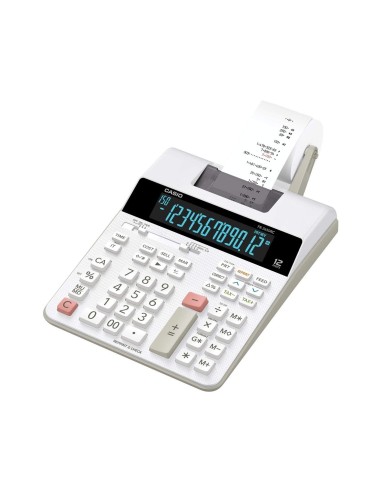 CALCULADORA CASIO IMPRESORA PAPEL 58MM.BICOLOR FR-2650RC 12D. DC BL.