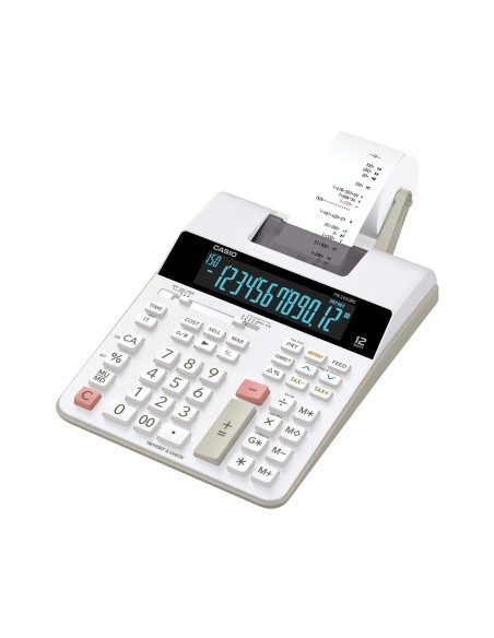 CALCULADORA CASIO IMPRESORA PAPEL 58MM.BICOLOR FR-2650RC 12D. DC BL.