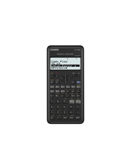 CALCULADORA CASIO FC-100V FINANCIERA 4 LINEAS CALCULO GANANCIAS TAPA