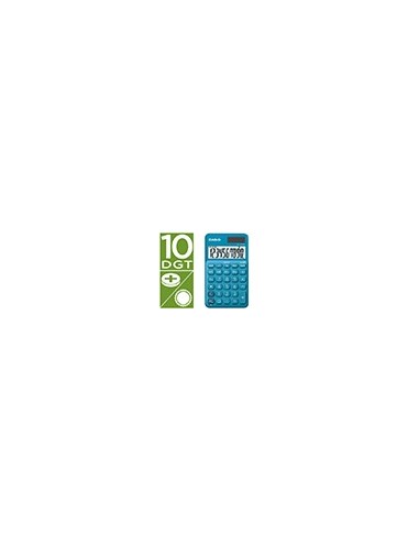 CALCULADORA CASIO SL-310UC-BU BOLSILLO 10D.TAX +/- DOBLE CERO AZ.