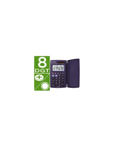 CALCULADORA CASIO HS-8VER BOLSILLO 8D.CONVERSION MONEDA T.AZ.