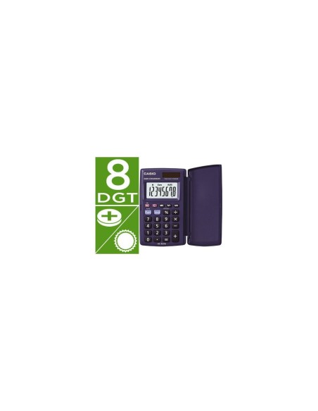 CALCULADORA CASIO HS-8VER BOLSILLO 8D.CONVERSION MONEDA T.AZ.