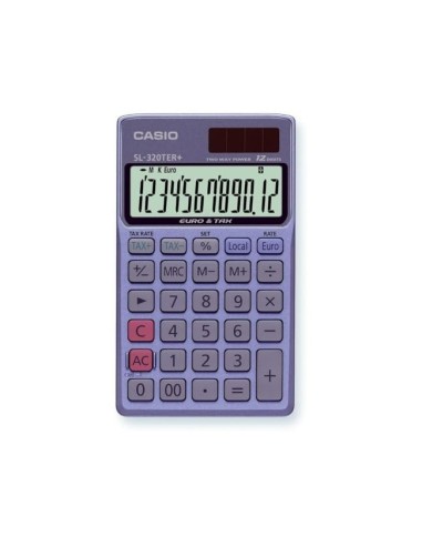 CALCULADORA CASIO SL-320TER BOLSILLO 12D.TAX +/- CONVERSION MONEDA T