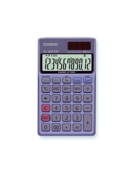 CALCULADORA CASIO SL-320TER BOLSILLO 12D.TAX +/- CONVERSION MONEDA T
