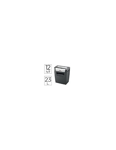 DESTRUCTORA REXEL MOMENTUM X312 CAP. 12 H.DESTRUYE GRAPAS,CLIPS 23 L